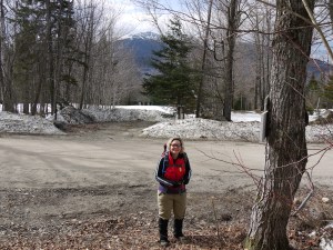 at the start of the trail