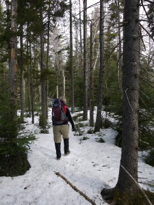 starting off on the trail