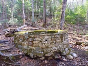 foundation of old springhouse