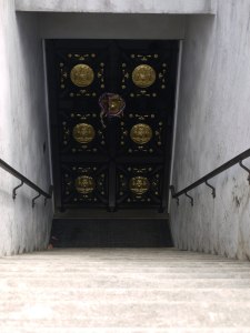 The crypt door