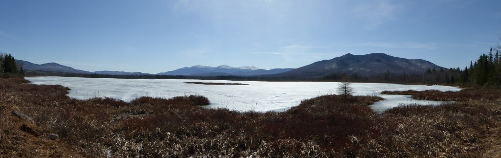 Pano of  Cherry Pond and Presidentials